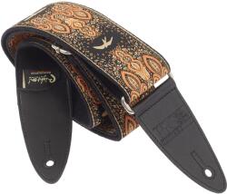 PRS 2" Guitar Strap, Custom Jacquard Birds Fleur, Peach