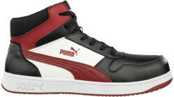 PUMA Frontcourt BLK/WHT/RED Mid S3L ESD FO HRO SR munkavédelmi bakancs Fekete / Fehér - 38 (PUM-630050-38)