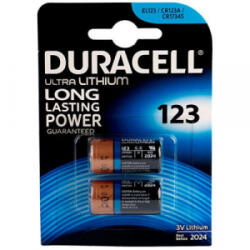 Duracell Ultra Lithium DL123 Fotóelem 3V CR123A 2db (5000394020320)