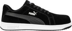 PUMA Iconic Black Low S1PL ESD FO HRO SR munkavédelmi cipő Fekete - 38 (PUM-640010-38)