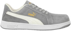 PUMA Iconic Suede Grey Low S1PL ESD FO HRO SR munkavédelmi cipő Szürke - 38 (PUM-640030-38)