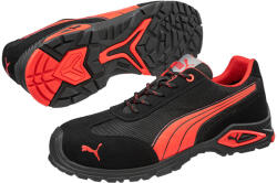 PUMA Madrid S1PL FO SR munkavédelmi cipő Fekete/Piros - 39 (PUM-642740-39) - megatool