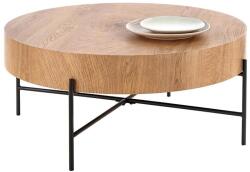 Halmar Dohányzóasztal BROOKLYN 37x80 cm natúr tölgy/fekete V-CH-BROOKLYN-LAW (HA0156)