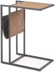 Halmar Kisasztal COMPACT 65x47 cm fekete/barna V-CH-COMPACT-LAW (HA0026)
