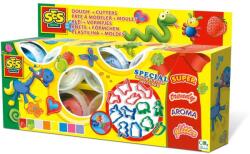 SES Creative Plastilina si forme de taiat 8 x 90 gr (00498)