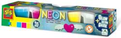 SES Creative Plastilina culori neon si fluorescenta 4 x 90 gr (00461)