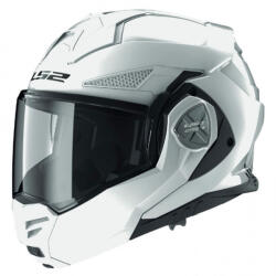 LS2 Advant X Gloss Alb Casca Moto Flip-Up ECE 22.06 1600gr cu Pinlock și Sunvisor 56901 10 02 (02)