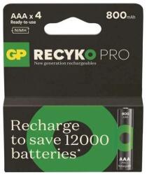 GP Batteries akku ReCyko micro ceruza (AAA) 800mAh 4db/cs NiMH GP85AAAHCBP-RCKP-PGB4 (GP85AAAHCBP-RCKP-PGB4)