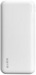 S-Link Powerbank - G205 20000mAh (2xUSB, 18W Gyorstöltés QC3.0, Micro usb, Type-C, led, fehér) 37412 (37412)