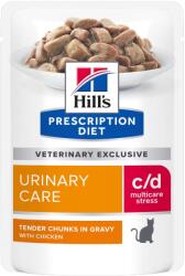 Hill's HILL'S PD Prescription Diet Feline c/d Urinary Stress Chicken 85g tasak