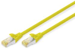 ASSMANN S/FTP CAT6a Patch Kábel - 30 m, Sárga