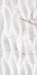 KAI Faianta rectificata tip marmura, Marquina Leaves White 4882, 30X60cm, alb (3800745488210)