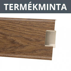 Arbiton Termékminta: Lars 7 cm-es parkettaszegélyléc, gumi szegélyes, vízálló, kábelcsatornával: Elegáns tölgy (156243300000000011 - termékminta)