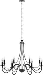 Toolight Szerszámlámpa - Függeszték 8xE14 60W APP210-3CPR, fekete, OSW-08147 (OSW-08147)