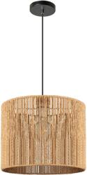 Toolight Szerszámlámpa BOHO, mennyezeti lámpa 25cm átmérővel 1xE27 APP1323-1CP, fekete-barna, OSW-02410 (OSW-02410)