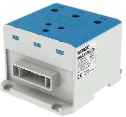 MOREK OTL300-3B Fővezetéki sorkapocs, 3xAl/Cu 95-300mm2 / 6*1*40, 1500V, kék, flexisínhez (MAA3300B20) (MAA3300B20)