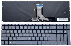 HP Pavilion 15-FC 15-FC0000 15-FD 15-FD0000 15-EH 15-EG x360 15-ER 17T-CN000 17Z-CP000 470 G8 háttérvilágítással (backlit) magyar (HU) szürke laptop/notebook billentyűzet gyári