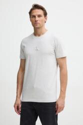 Calvin Klein Jeans pamut póló szürke, férfi, nyomott mintás, J30J325649 - szürke L - answear - 17 990 Ft