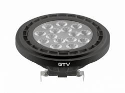GTV LD-AR111NW13W40-10 LED FÉNYFORRÁS, A-G, AR111, 4000K, G53, 12, 5W, DC12V, 40°, 1250lm, fekete (LD-AR111NW13W40-10)