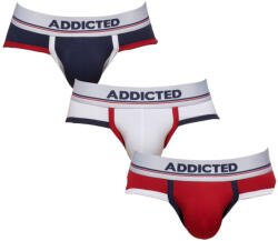 ADDICTED 3PACK chiloți pentru bărbați Addicted multicolor (AD1008P-3COL) M (179870)