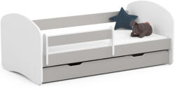 AKORD AKORD Smile 160x80 Gyerekágy Laminált Szürke Védőkorláttal (AKO-LOZDZSMILE160SZ)