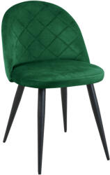 AKORD AKORD SJ. 077 Steppelt Bársony Étkezőszék Palackzöld (AKO-CSJ-077-BG)