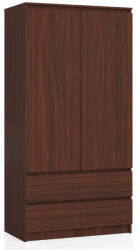 AKORD CLP Kétajtós Ruhásszekrény Laminált Wenge 90cm (AKO-SP0PSYSVEN010)