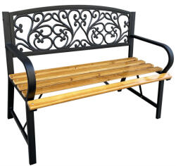 Fancy Garden Nerina Kerti Pad Fém/Fa Fekete Áttört Mintás (AKO-LAWOGRNERINACZARDREW)