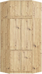 AKORD Furniture Factory AKORD CLP Sarok Ruhásszekrény Felső Szekrénnyel Artisan Tölgy (AKO-SP0PSZS100NADART)