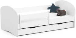 AKORD AKORD Smile 160x80 Gyerekágy Laminált Fehér Védőkorláttal (AKO-LOZDZSMILE160B)