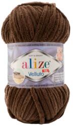 alize Velluto 493 - sötétbarna (zsenília fonal, 100g, 68m) (824800)