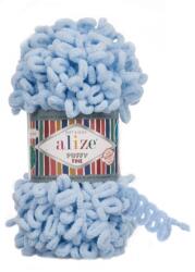 alize Puffy Fine 218 - kék (kötés kézzel, tű nélkül) (006)