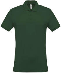 Kariban Férfi galléros piké póló, rövid ujjú, Kariban KA254, Forest Green-3XL (ka254fo-3xl)