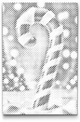  PontPöttyöző - Karácsonyi cukorpálca Méret: 40x60cm, Keretezés: Keret nélkül (csak a vászon), Szín: Kék