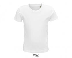 SOL'S SO03580 SOL'S CRUSADER KIDS - ROUND-NECK FITTED JERSEY T-SHIRT (so03580wh-10a)