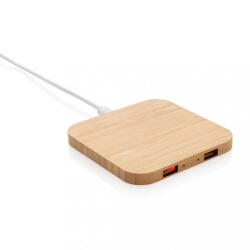XD Collection FSC bambusz 5W-os vezeték nélküli töltő USB-vel (P308.149)