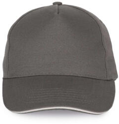 K-UP KP124 SANDWICH PEAK CAP - 5 PANELS (kp124sl/lgr-u)