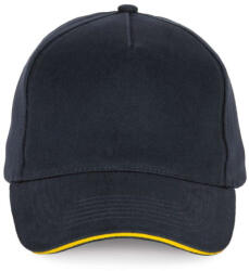 K-UP KP189 5 PANELS COTTON SANDWICH CAP (kp189nv/ye-u)