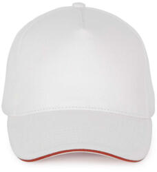 K-UP KP189 5 PANELS COTTON SANDWICH CAP (kp189wh/re-u)