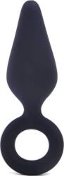 Passion Labs Black Silicone Anal Plug with Ring