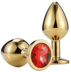 Passion Labs Anal Plug Metallic Buttplug, Small, Gold/Orange