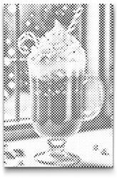  PontPöttyöző - Karácsonyi kakaó Méret: 40x60cm, Keretezés: Kartonlemezen, Szín: Zöld