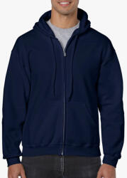 Gildan GI18600 HEAVY BLEND ADULT FULL ZIP HOODED SWEATSHIRT (gi18600nv-xl)