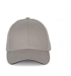 K-UP KP185 CAP WITH CONTRASTING SANDWICH PEAK - 6PANELS (kp185lg/dg-u)
