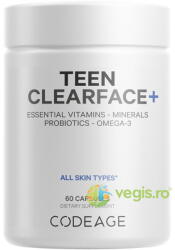 Codeage Teen Clearface - Complex de Multivitamine pentru Adolescenti pentru Ten Sanatos 60cps