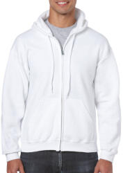 Gildan GI18600 HEAVY BLEND ADULT FULL ZIP HOODED SWEATSHIRT (gi18600wh-2xl)