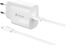 DEVIA RCE-3005CL Smart PD 30W GaN Hálózati Töltőfej + Lightning PD Kábel- Fehér