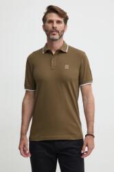 BOSS Orange poló zöld, férfi, sima, 50507699 - zöld XL