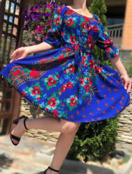 Ie traditionala Rochie eleganta Bujori 3