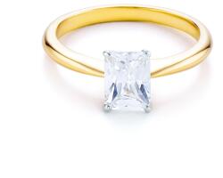 SAVICKI Inel de logodnă SAVICKI: aur bicolor, cu zirconiu - savicki - 3 791,00 RON